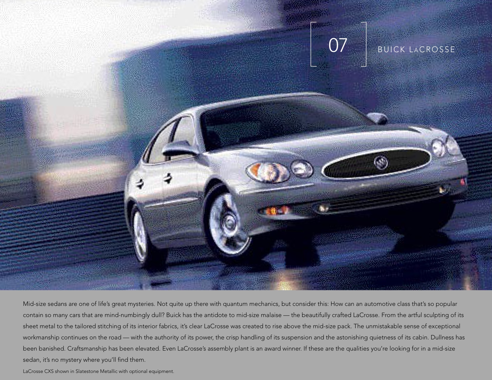 2007 Buick LaCrosse Brochure Page 2